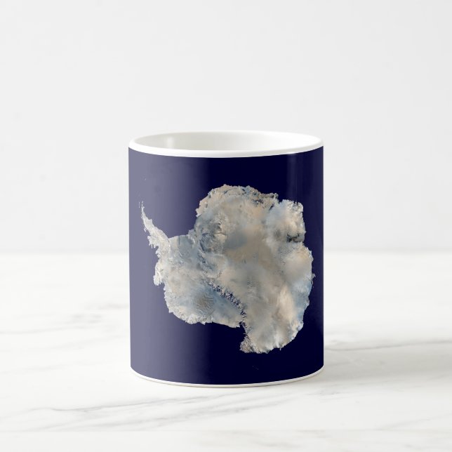 Caneca De Café Antártica (Imagem Azul Marble da NASA) (Centro)