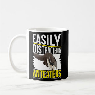 Caneca De Café Anteater Cotação Ant Bear Facilmente Distraido Por