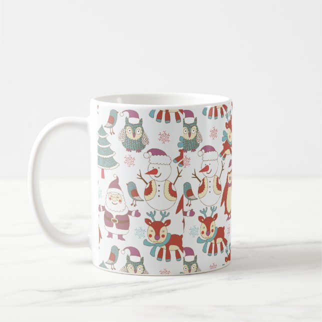 Caneca De Café Antecedentes de Natal (Esquerda)