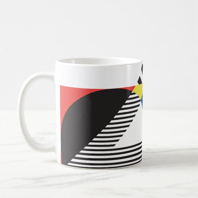 Caneca De Café Antecedentes no estilo retrormoderno (Esquerda)