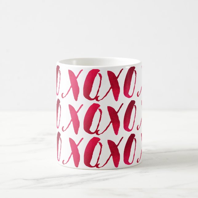 Caneca De Café Antecedentes PixDezines xoxo/Red Raspberry/DIY (Centro)