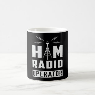 Caneca De Café Antena Amateur Gift, Operador de Radiofrequência H
