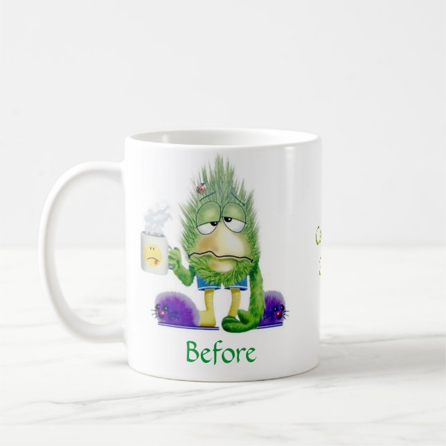 Caneca De Café Antes e depois (Esquerda)