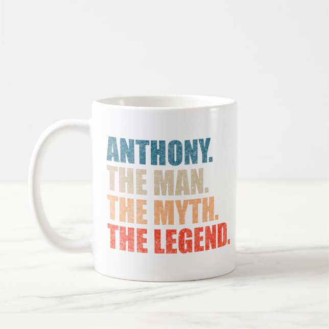 Caneca De Café Anthony O Homem O Mito A Lenda (Esquerda)