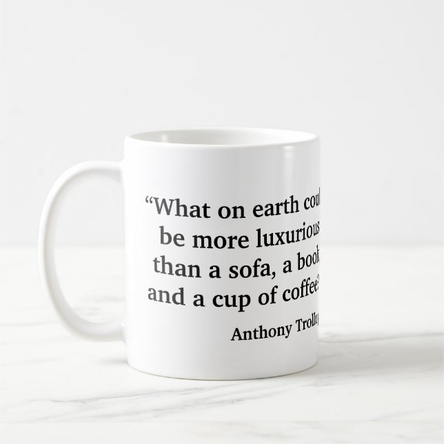 Caneca De Café Anthony Trollope no Café (Esquerda)