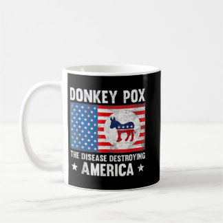 Caneca De Café Anti-Biden A Doença Destruindo O Americano Donkey