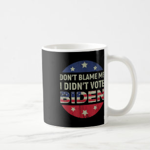 Caneca De Café Anti-Biden Não Me Culpe Eu Votei Biden Usa Pa