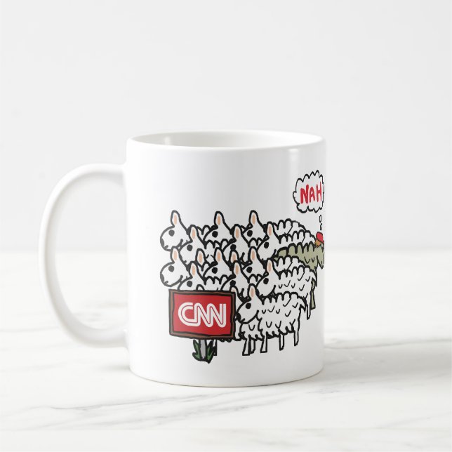 Caneca De Café Anti CNN (Esquerda)