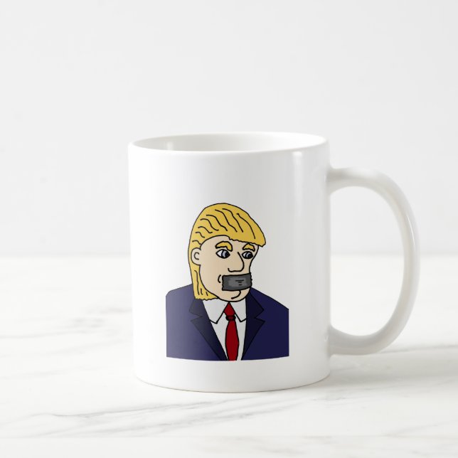 Caneca De Café Anti desenhos animados políticos engraçados de (Direita)