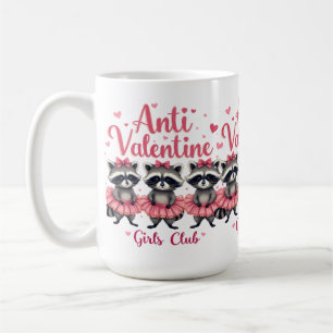 Caneca De Café Anti Dia dos Namorados Raccoon Engraçado Fofo Kawa