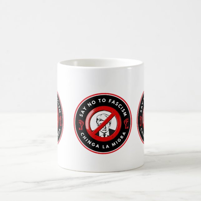 Caneca De Café Anti-Facism Denim Jacket (Centro)