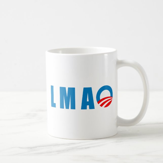 Caneca De Café Anti-Obama - LMAO (Direita)