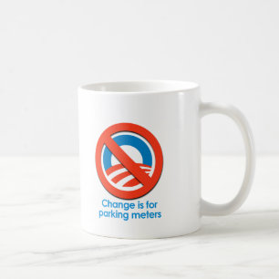 CANECA DE CAFÉ ANTI-OBAMA - MUDE É PARA MEDIDORES DE