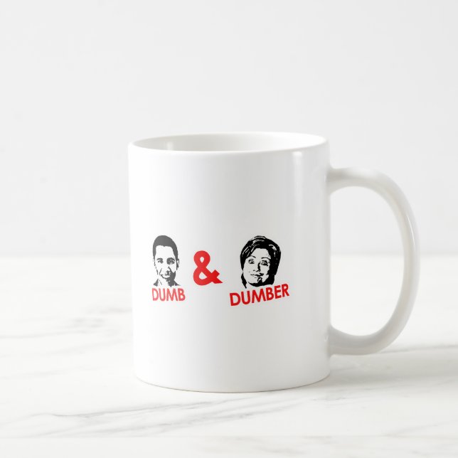Caneca De Café Anti-Obama - mudo e mais mudo (Direita)