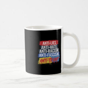 Caneca De Café Anti Ódio Mentiras Racismo Fascismo Resistir Prote