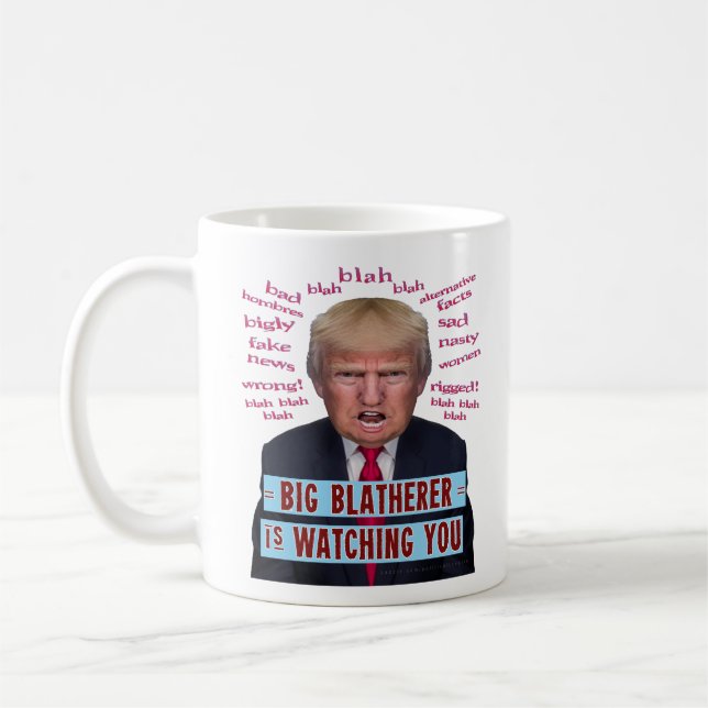 Caneca De Café Anti paródia política do presidente Donald Trump (Esquerda)