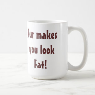 Caneca De Café Anti Peles - Pelos Fazem Você Parecer Gordo Citaçã