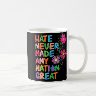 Caneca De Café Anti-Trump Artístico Democrata-Floral Presidente L