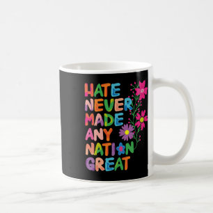 Caneca De Café Anti-Trump Artístico Democrata-Floral Presidente L