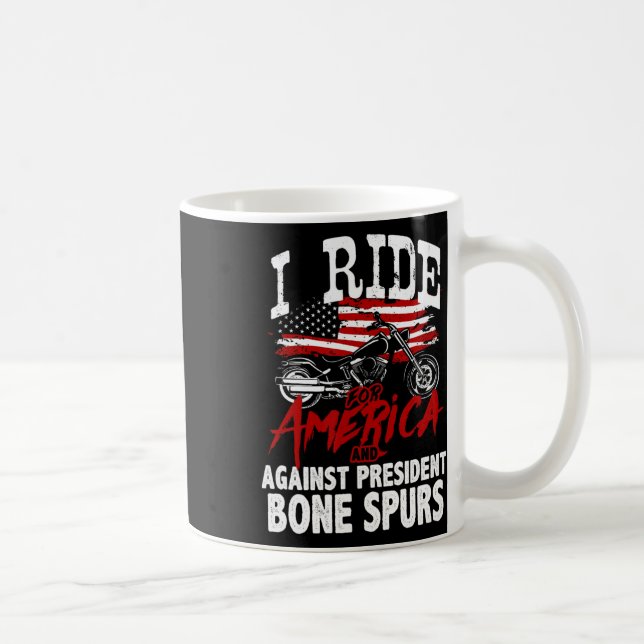 Caneca De Café Anti-Trump Biker Resiste Contra Presidente Bone Sp (Direita)