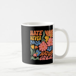 Caneca De Café Anti-Trump Democrata Floral Presidente Liberal