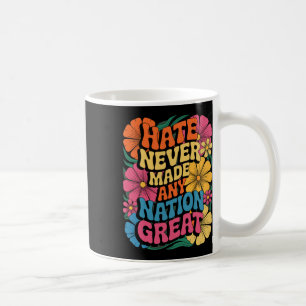 Caneca De Café Anti Trump Floral Democrata Presidente Liberal