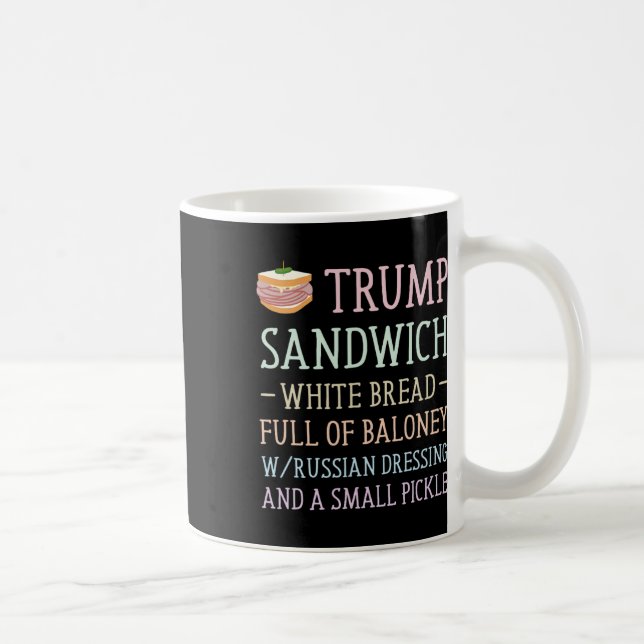 Caneca De Café Anti Trump Sinal de Sandwich Engraçado (Direita)