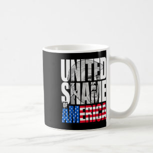 Caneca De Café Anti Trump United Shame America Flag