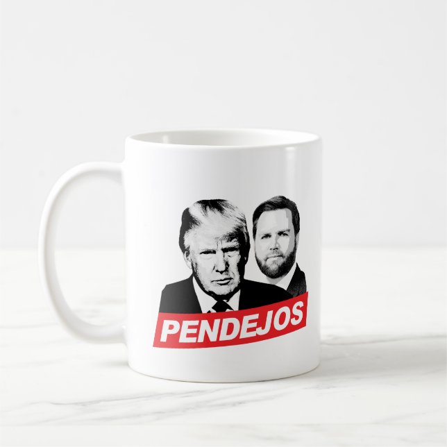 Caneca De Café Anti Trump Vance - Pendejos (Esquerda)