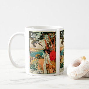 Caneca De Café Antibes ~ Cote D'Azur Coffee Mug