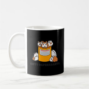 Caneca De Café Antidepressivos Guiné Porco Engraçado Guiné Porco