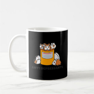 Caneca De Café Antidepressivos Guiné Porco Engraçado Guiné Porco