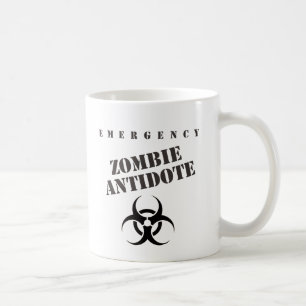 Caneca De Café Antídoto do zombi da emergência