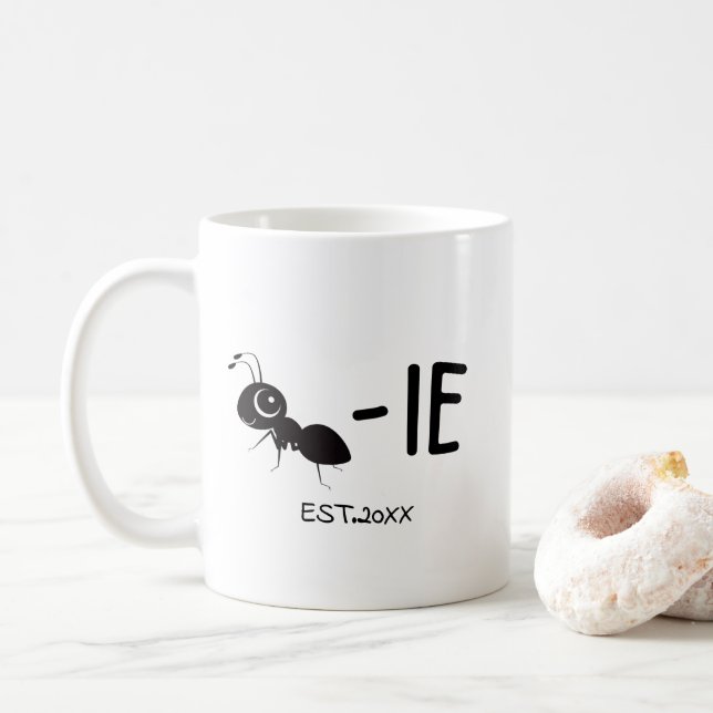 Caneca De Café Antie EST 2022 , Presente para Nova Tia (Com Donut)