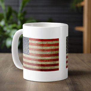 Caneca De Café Antiga bandeira americana