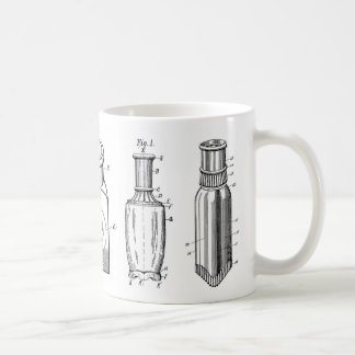 caneca de café antiga das garrafas dos 1800s