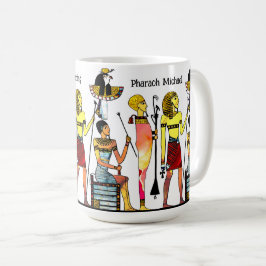 Caneca De Café Antigo Egito Faraó Lavish Ormamentation