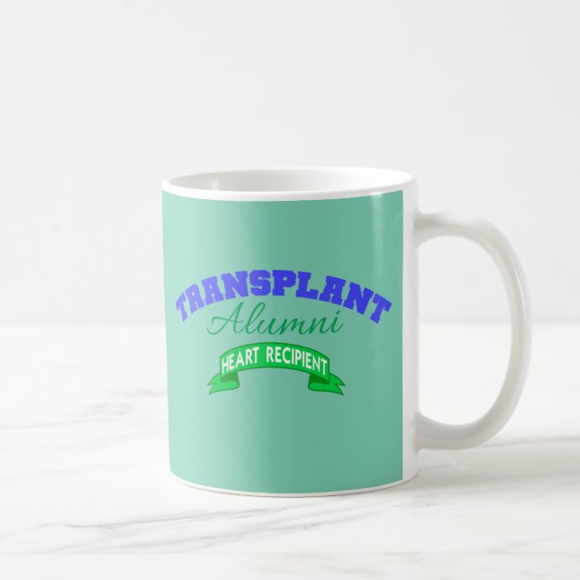 Caneca De Café Antigos Alunos de Transplante - Receptor de Coraçã (Direita)