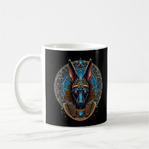 Caneca De Café Antiguidade egípcia Deus Anubis, mitologia egípcia