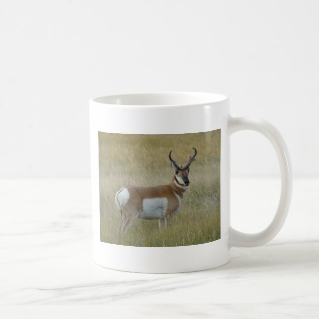 Caneca De Café Antílope Americano Grande Bicho (Direita)