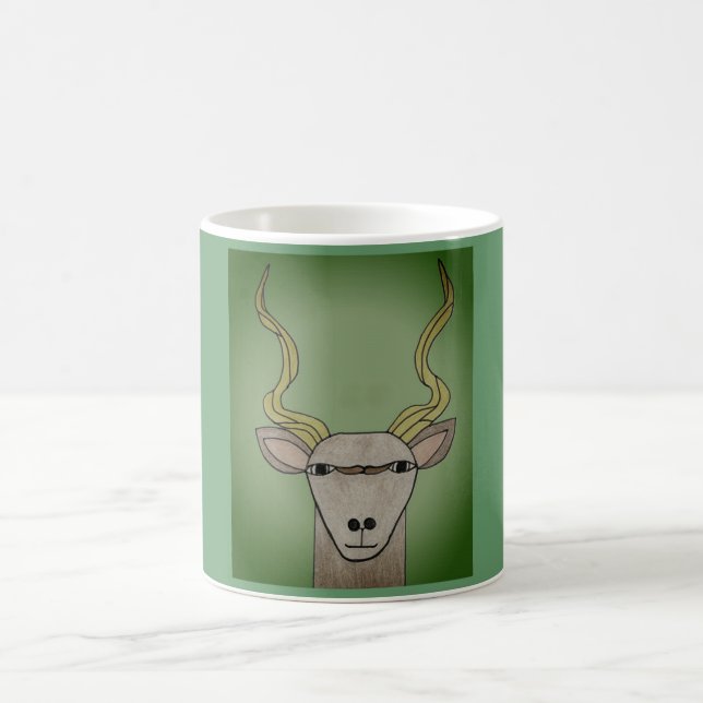Caneca De Café Antílope Kudu Africano (Centro)