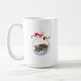 Caneca De Café Antique Car in a Clear Christmas Bauble