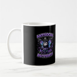 Caneca De Café Antisocial Butterfly