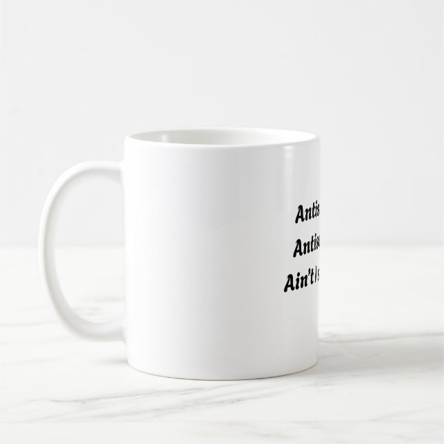 Caneca De Café Antissocial Antisocool Citação de Introvertido Uni (Esquerda)