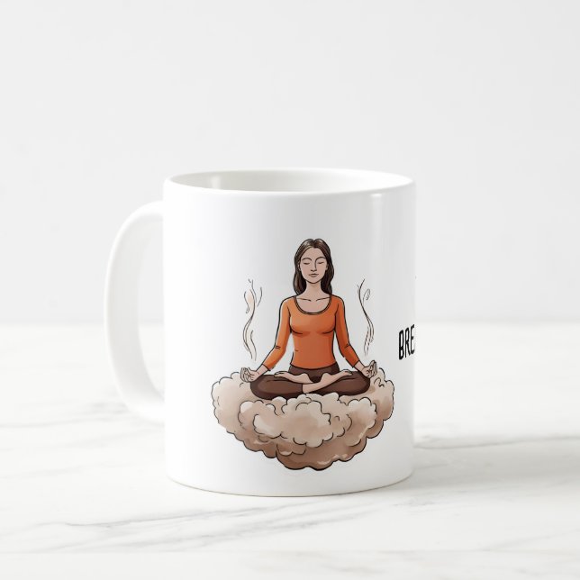Caneca De Café ANTISTRESS Breathe, drink coffee, and move on (Frente Esquerda)