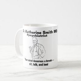 Caneca De Café ANTISTRESS Freud Psychiatry Therapy Clinic Health
