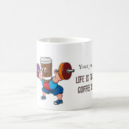 Caneca De Café ANTISTRESS Life is tough, but coffee is strong