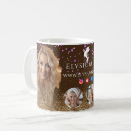 Caneca De Café ANTISTRESS Terracotta Gold Spa Beauty social media