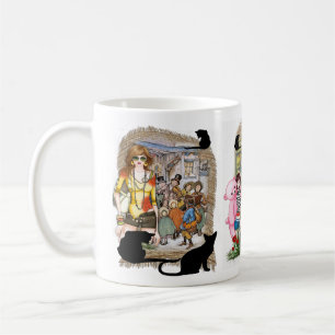 Caneca De Café Anton Pieck - Cantores de Carol em Topo