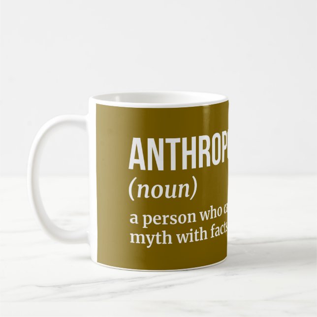 Caneca De Café Antropólogo - Definição Testemunha (Esquerda)